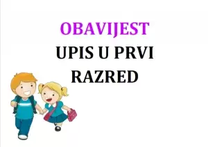 Obavijest o sistematskom pregledu za upis u 1. razred Osnovne škole